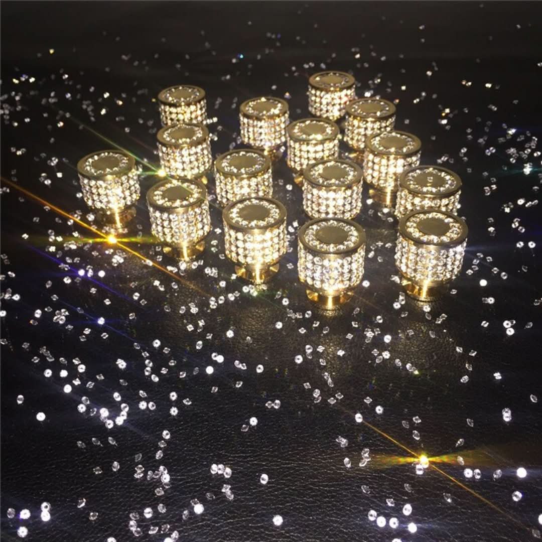 Crystal Gold Handles - 2 PIECES
