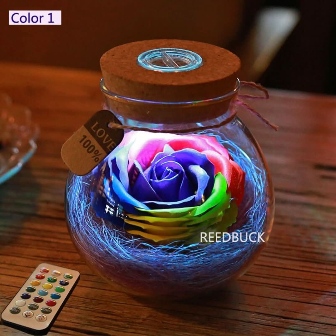 Liebe im Glas - Rose für lebenslange Liebe