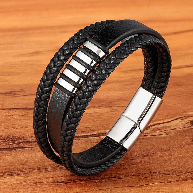 The Label - Stylish Leather Bracelet for Men