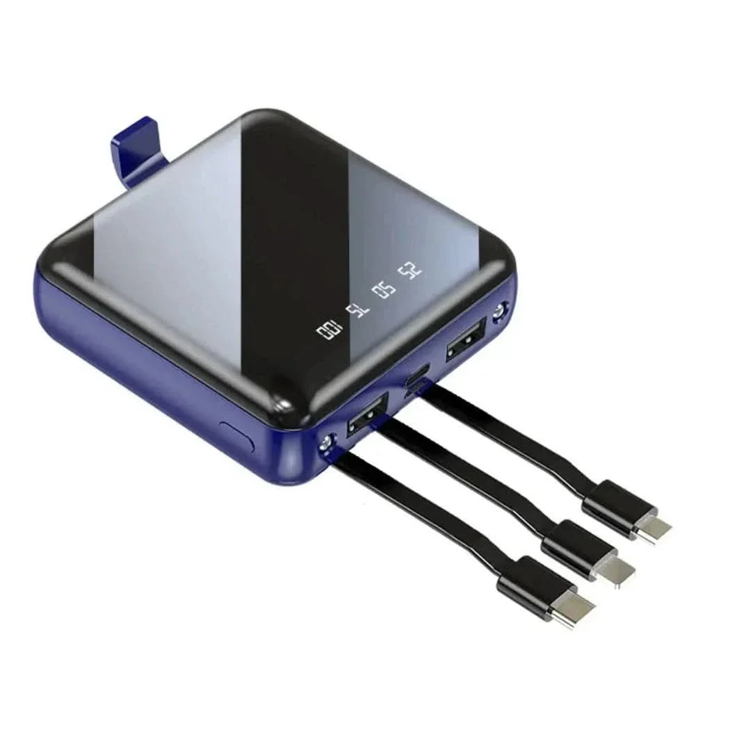 Mini-powerbank | 4 kabels, 20000 mAh