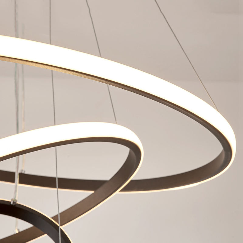 Candeeiro de teto LED moderno para interiores luxuosos