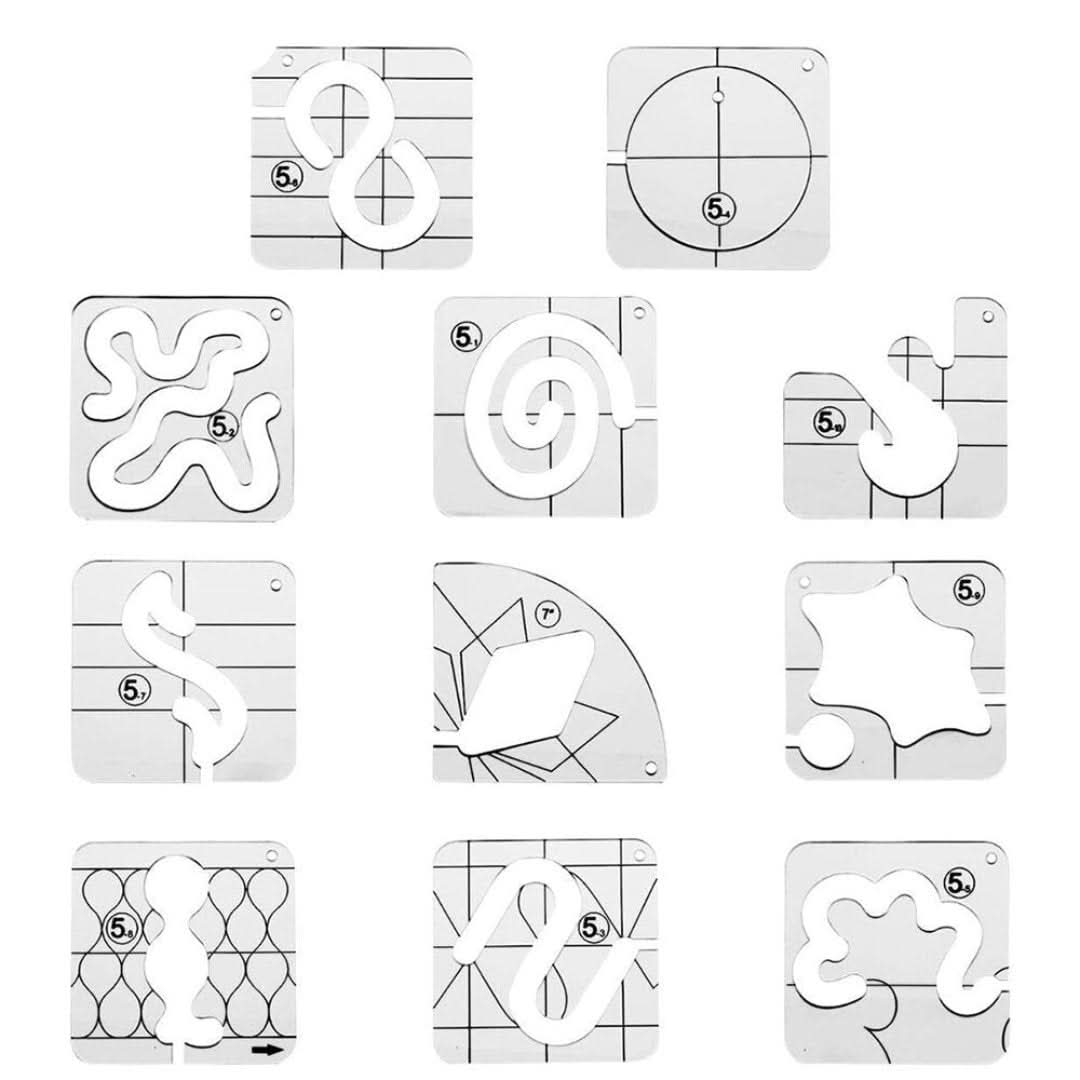 Template Ruler Set (11 PIECES)