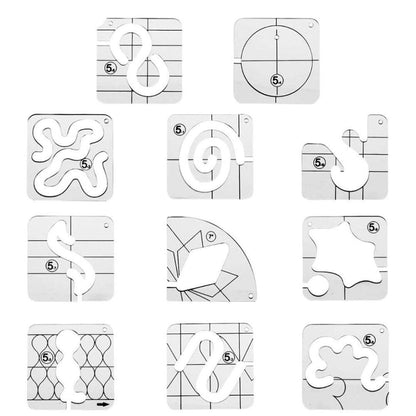 Template Ruler Set (11 PIECES)