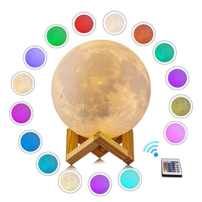 Lámpara lunar de colores