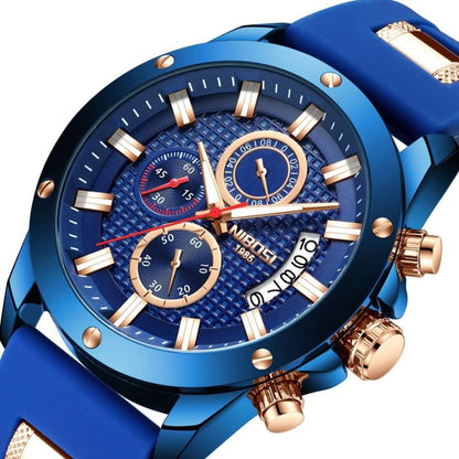 Nibosi Blue Night - Men's Watch