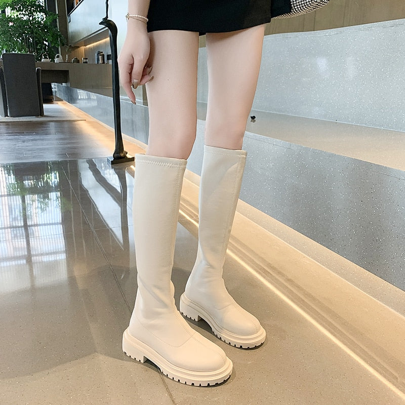 Winter-Kniehohe Stiefel – Elishel