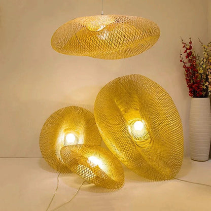 EcoLantern - vintage bambusova LED viseća svjetiljka