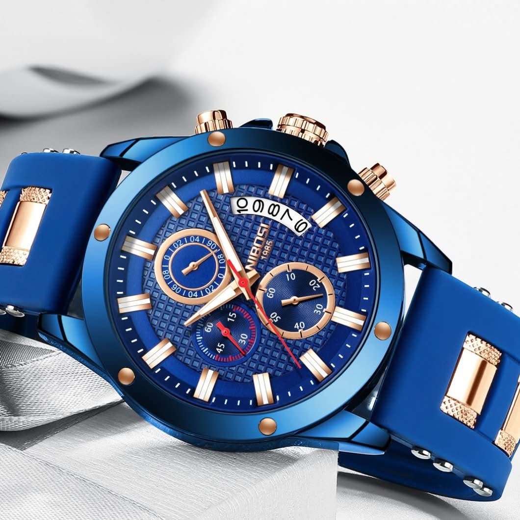 Nibosi Blue Night - Men's Watch