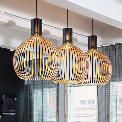 Holz-Pendelleuchte Hallai – Warmes Licht und einzigartiges Design