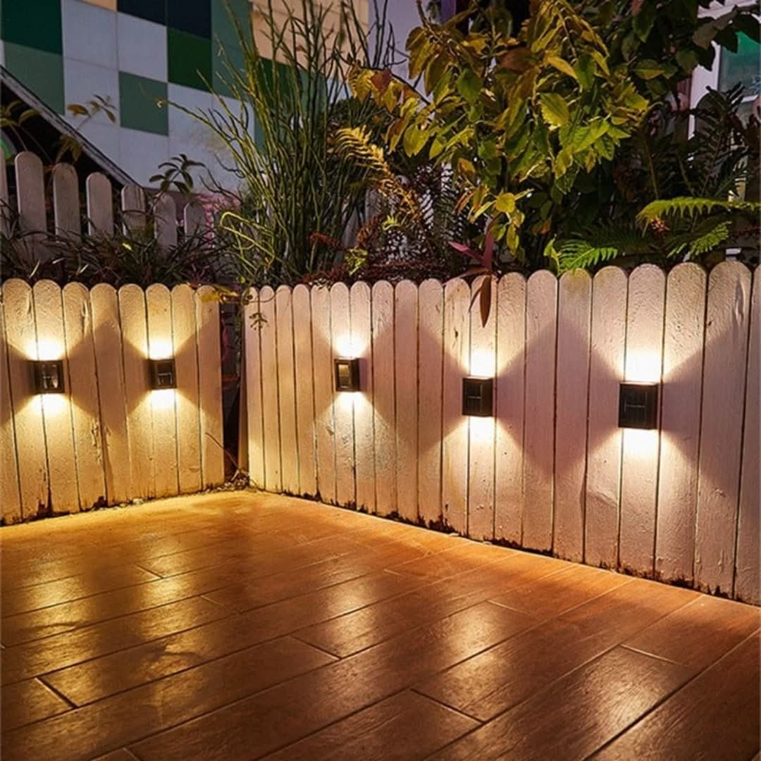 Solar-Powered Outdoor Patio Wall Lamp