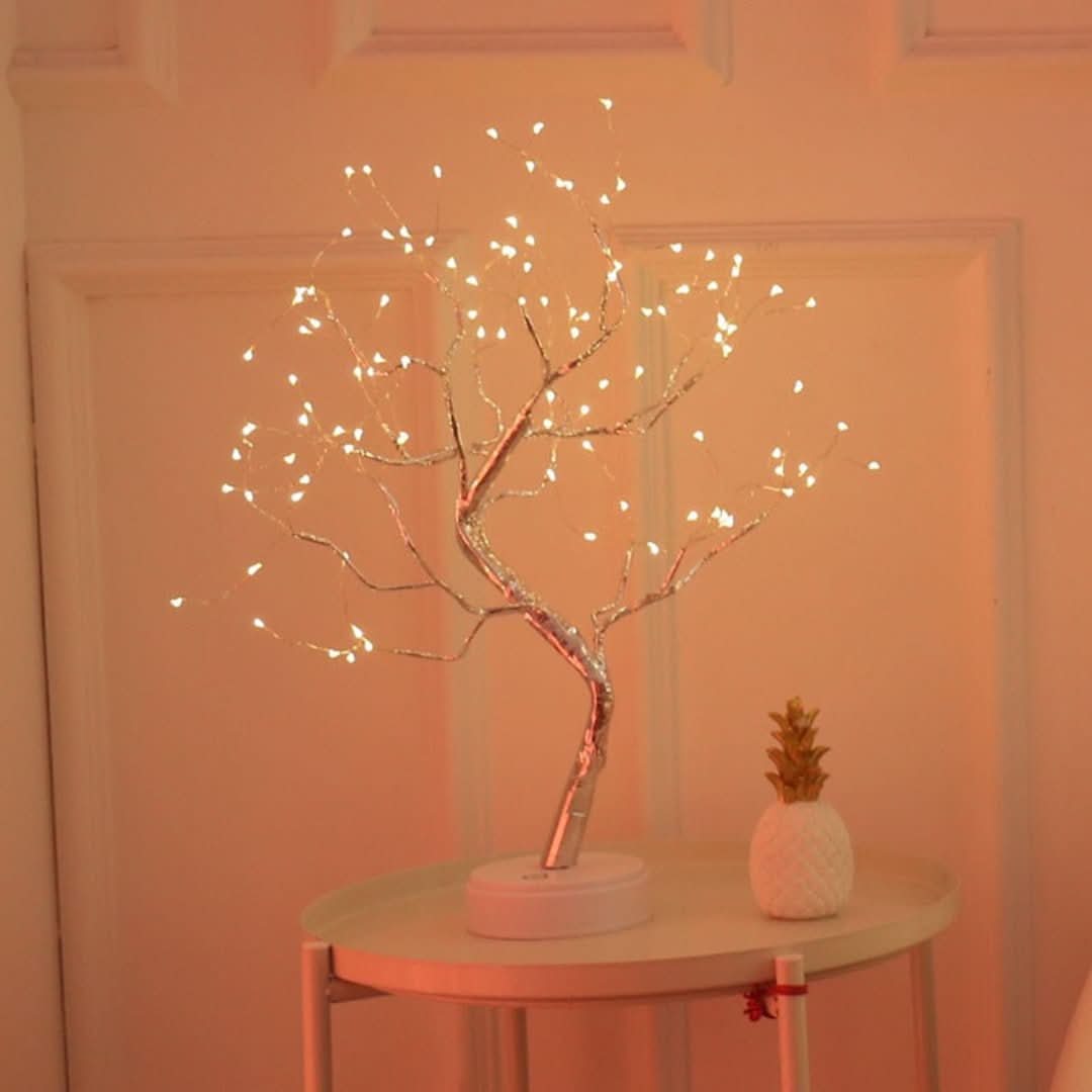 Lampe de table en forme d’arbre lumineux