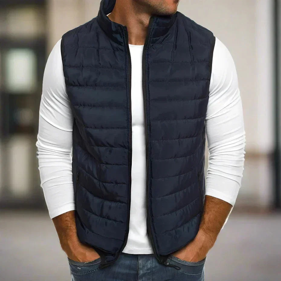 Gilet imbottito leggero da uomo per calore e comfort