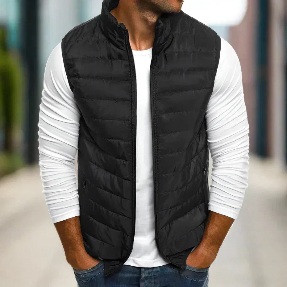 Gilet imbottito leggero da uomo per calore e comfort