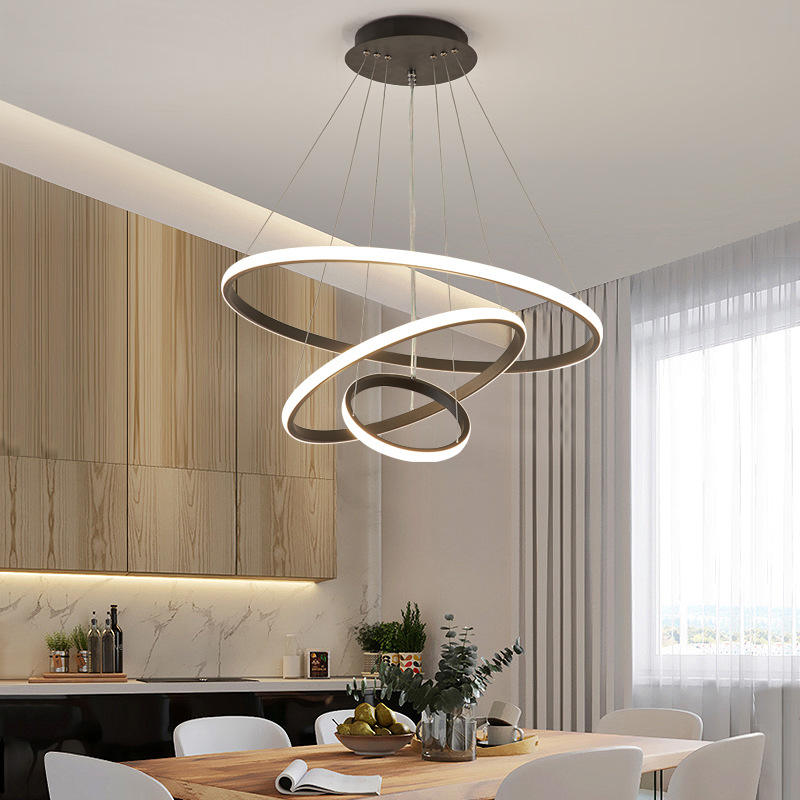 Candeeiro de teto LED moderno para interiores luxuosos