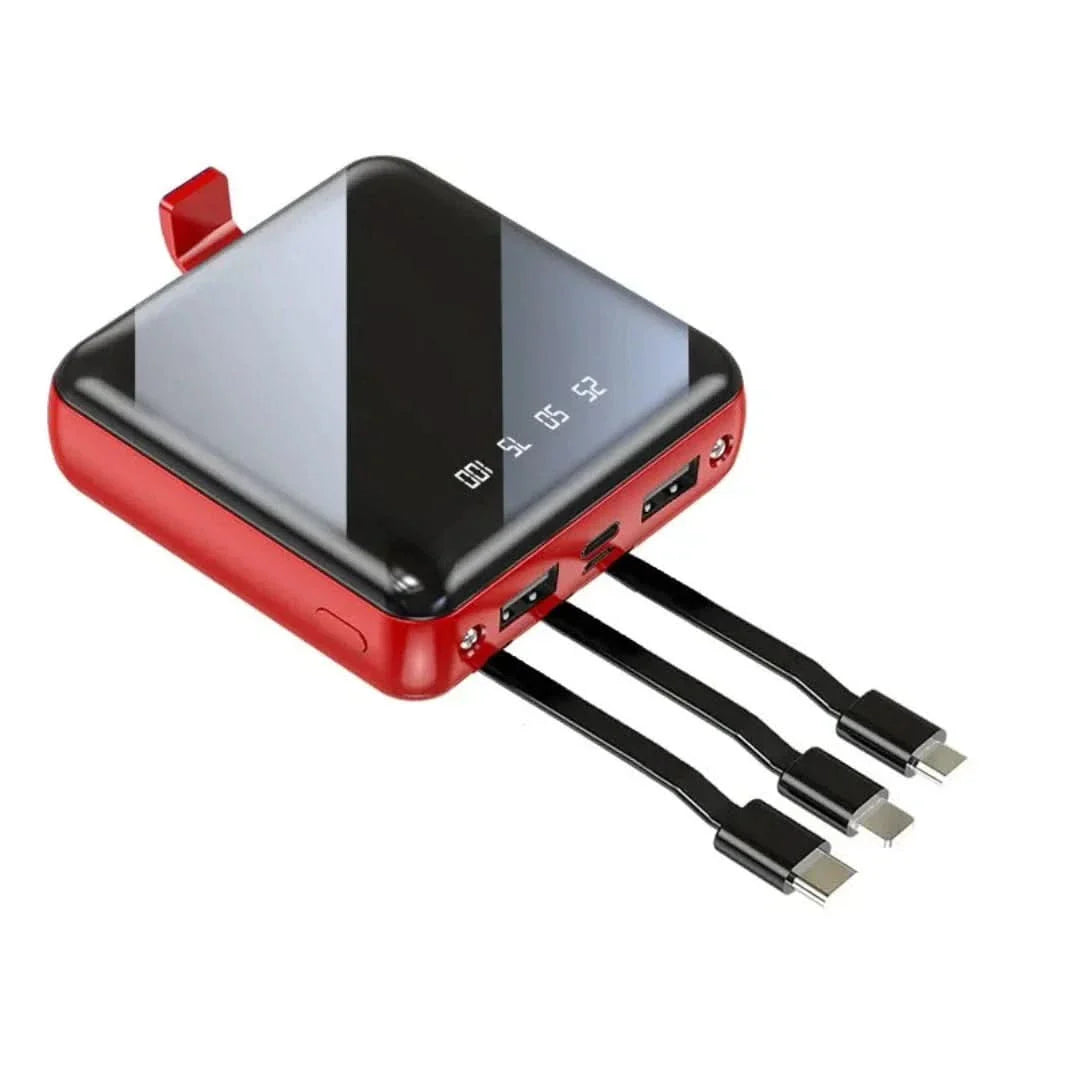 Mini-powerbank | 4 kabels, 20000 mAh