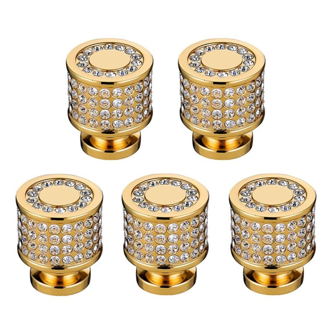 Crystal Gold Handles - 2 PIECES