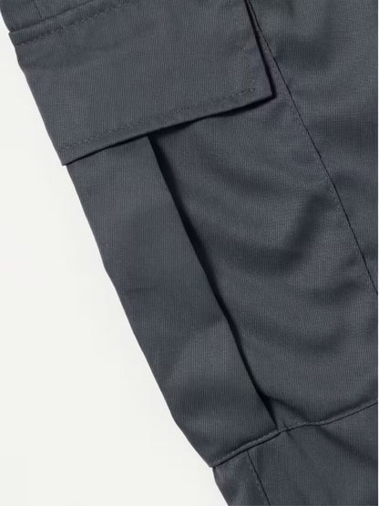 Heavy-duty cargo trousers with multi-pocket design