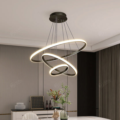 Candeeiro de teto LED moderno para interiores luxuosos