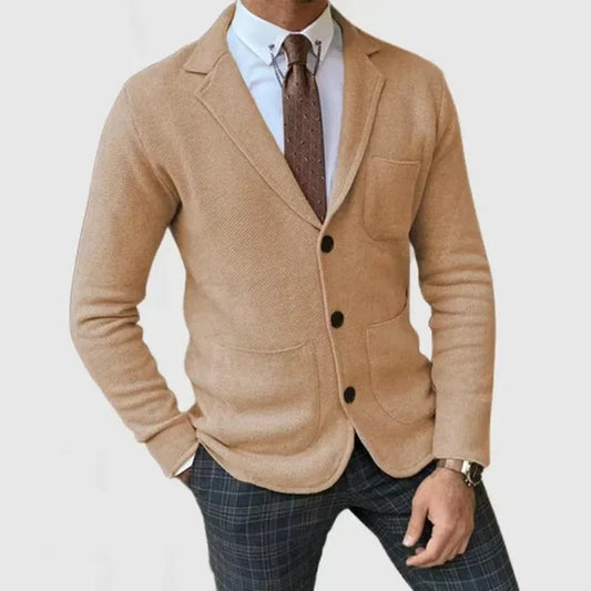 Blazer de punto para hombre – Estilo refinado