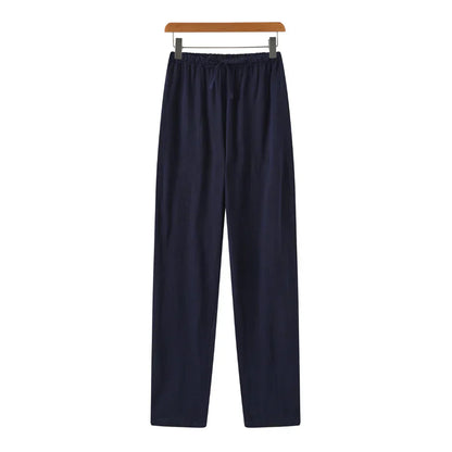 Hessel | Linen Slim Fit Trousers