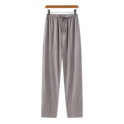 Hessel | Linen Slim Fit Trousers