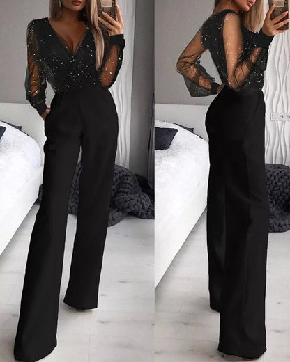 Marwa - Elegante jumpsuit met glittertop