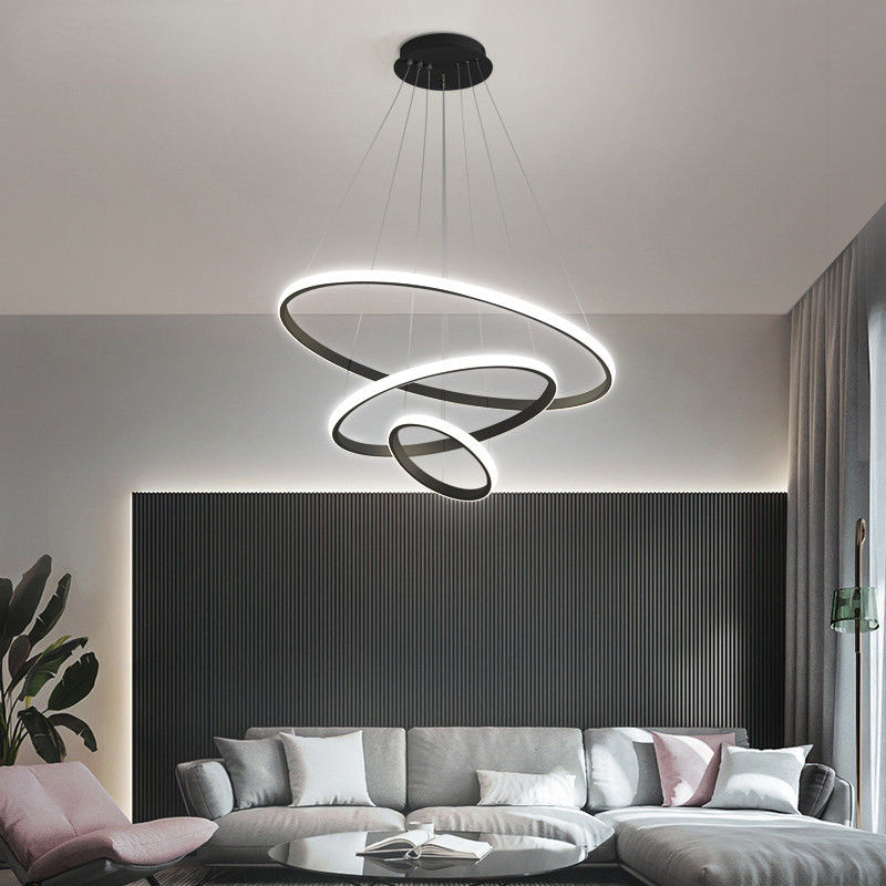 Candeeiro de teto LED moderno para interiores luxuosos
