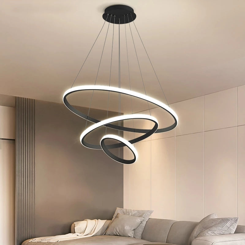 Candeeiro de teto LED moderno para interiores luxuosos