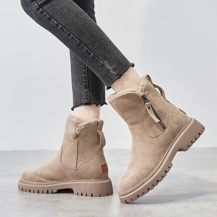 Warme winterlaarzen voor dames met antislipzool