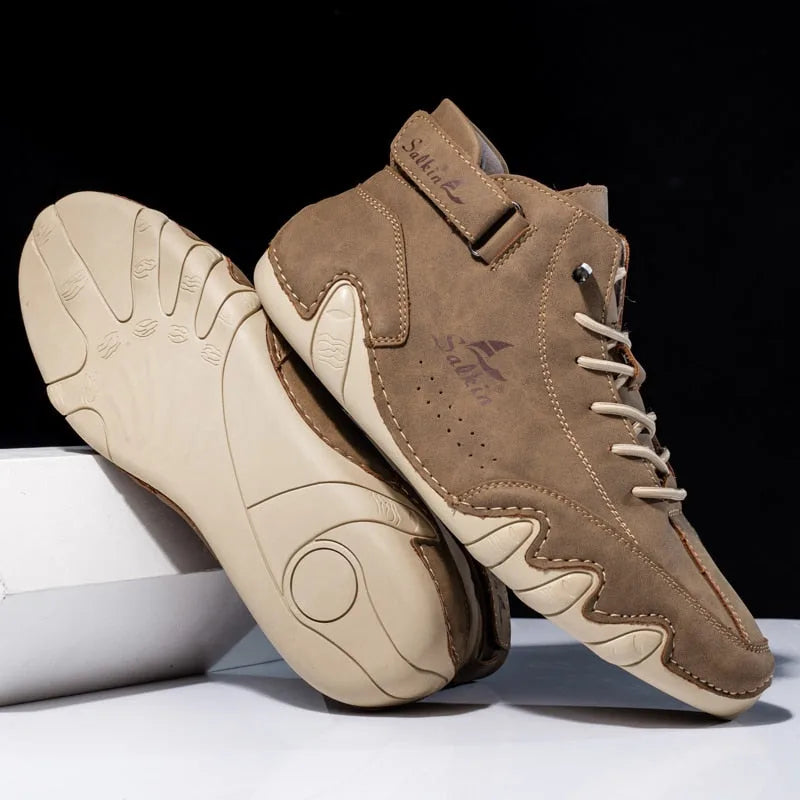 High Orthopaedic Sneakers with Velcro Fastening