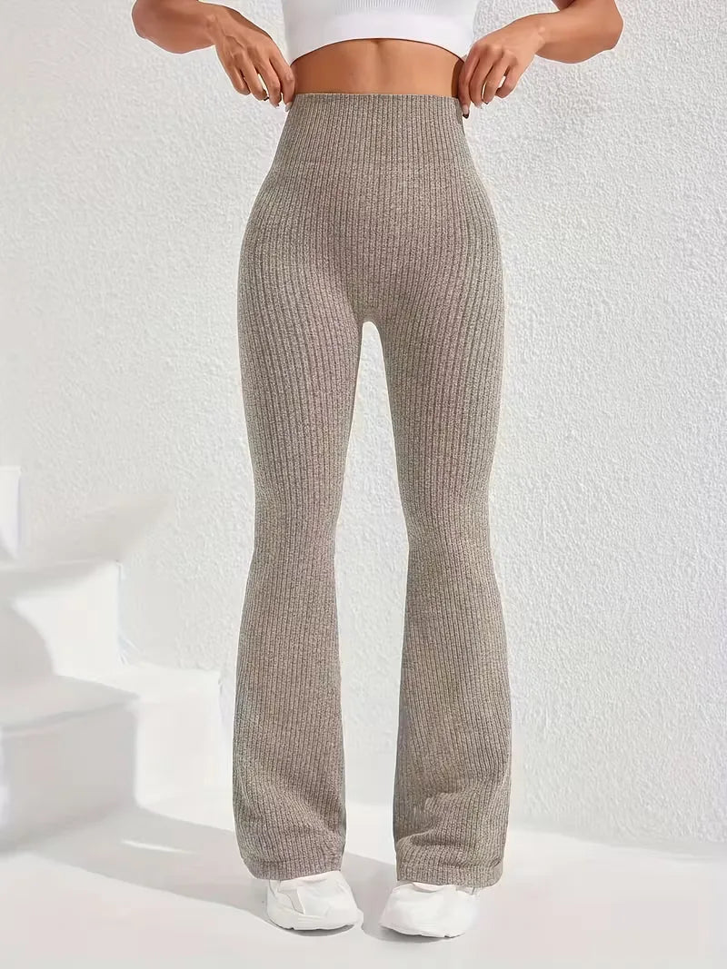 High-Waisted Flared Leggings
