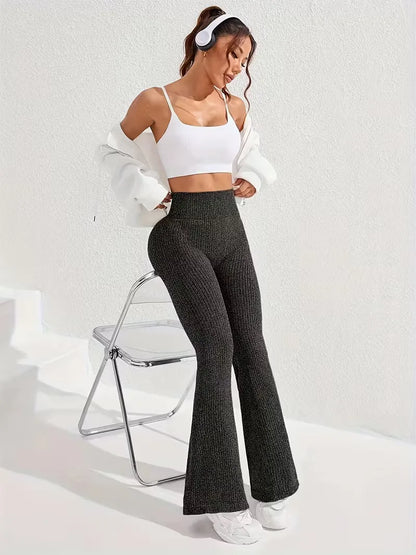 High-Waisted Flared Leggings