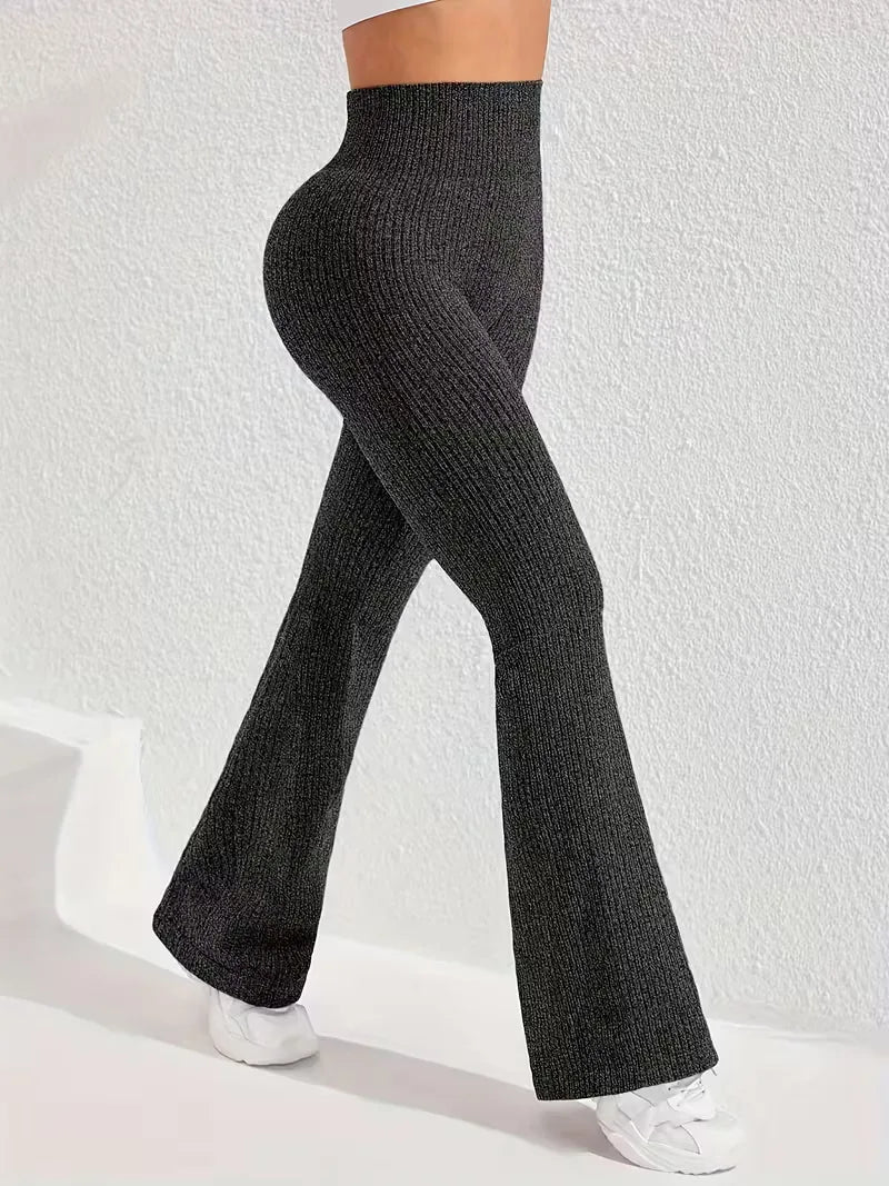High-Waisted Flared Leggings