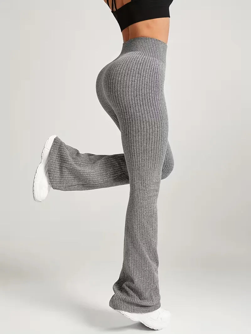 High-Waisted Flared Leggings