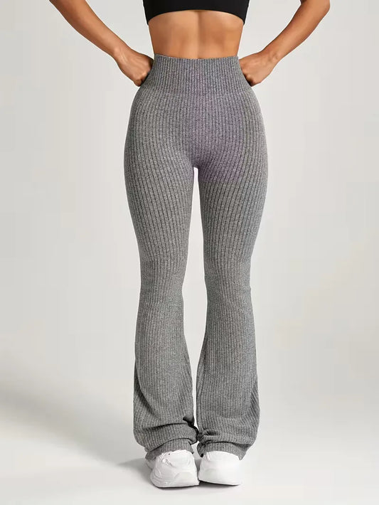 High-Waisted Flared Leggings
