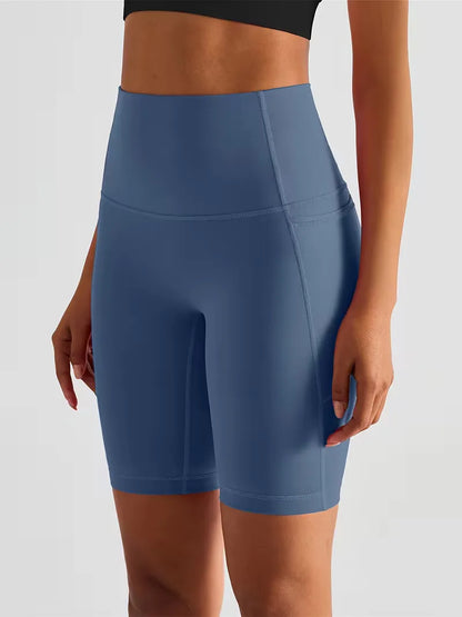 High-Waisted Sports Shorts