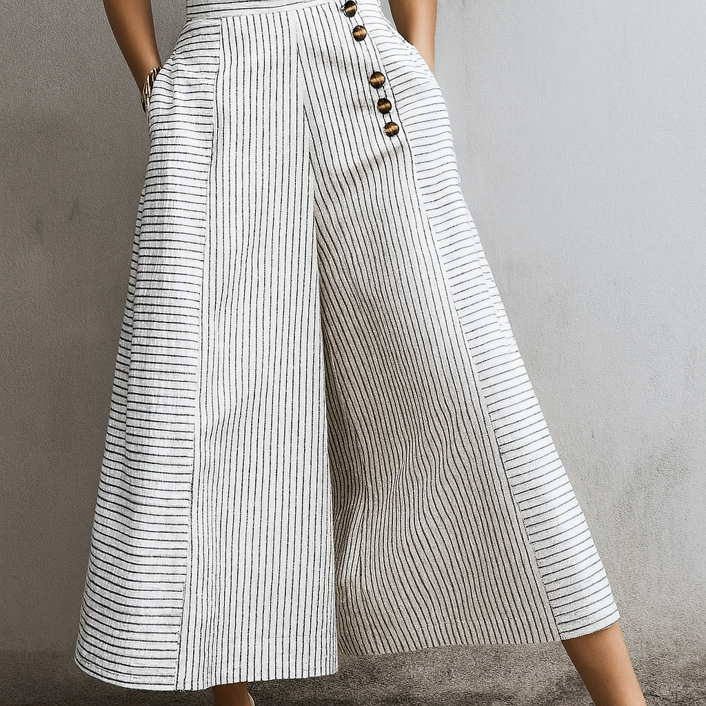 High-Waisted Wide-Leg Pants