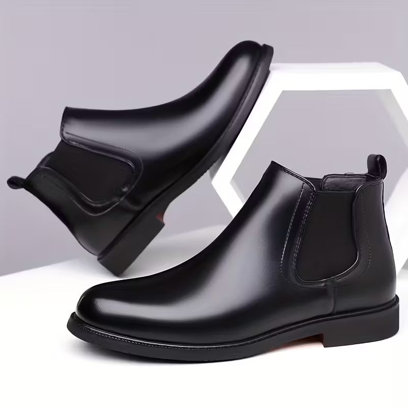 High boots with weather-resistant upper