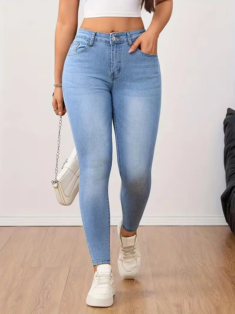 High-waisted Skinny Jeans