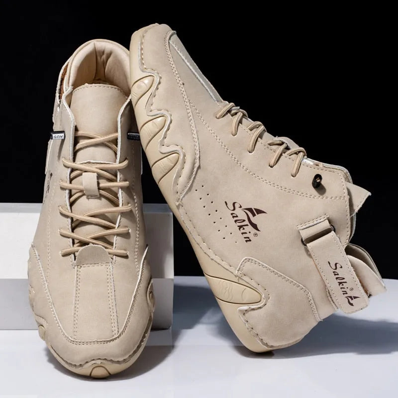 High Orthopaedic Sneakers with Velcro Fastening