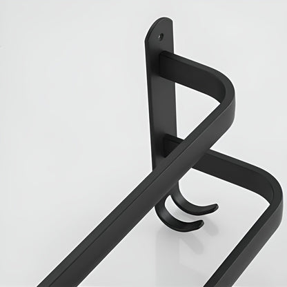 Modern Aluminium Towel Holder with 3 Layers for Bathroom and Space-Saving Use