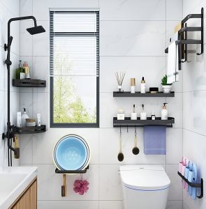Modern Aluminium Towel Holder with 3 Levels for Bathroom and Space-Saving Use