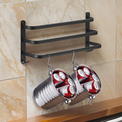 Modern Aluminium Towel Holder with 3 Layers for Bathroom and Space-Saving Use