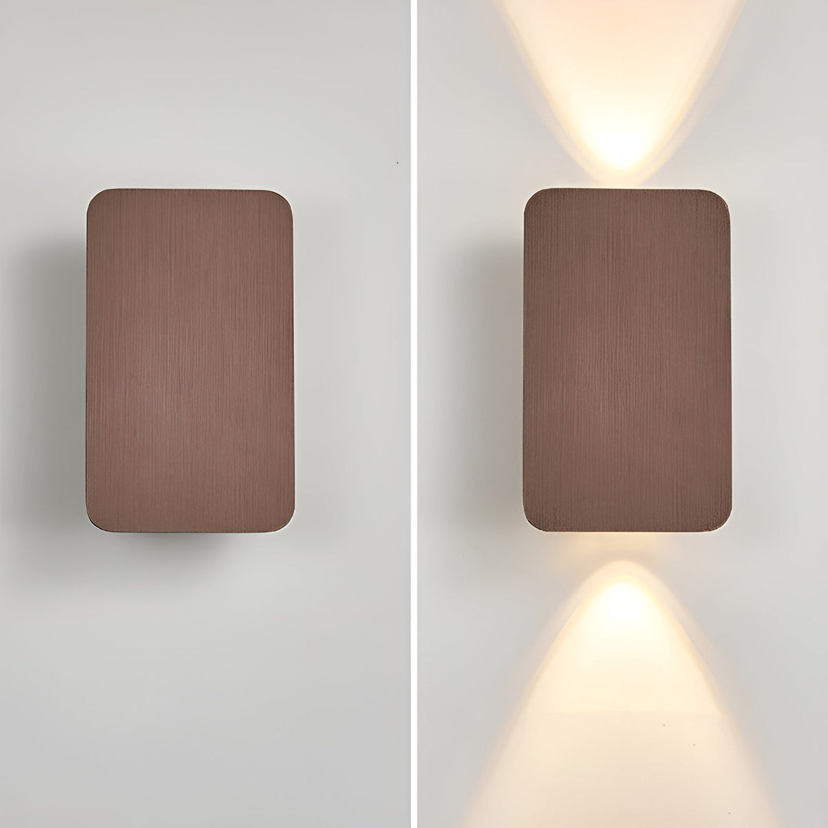 Aplique LED con haz de luz hacia arriba y hacia abajo – Moderno y ambiental