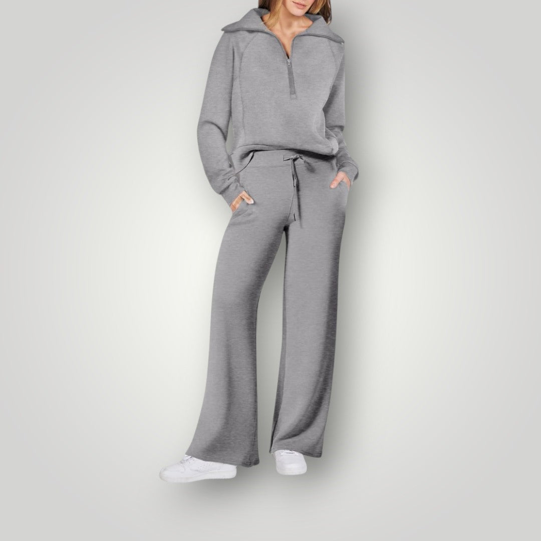 Hooded Loungewear with Zip