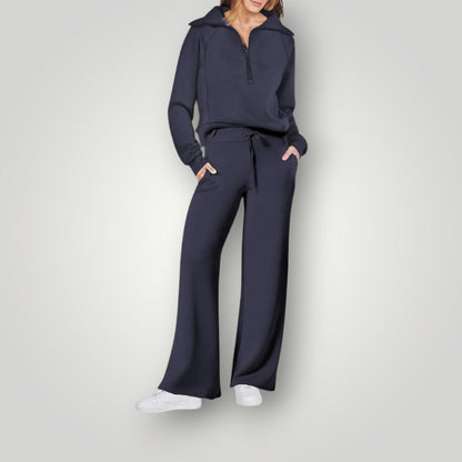 Hooded Loungewear with Zip