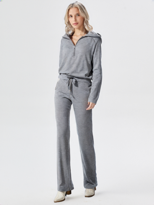 Hooded Loungewear with Zip