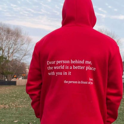 Casual Unisex Hoodie with Statement Print and Long Sleeves