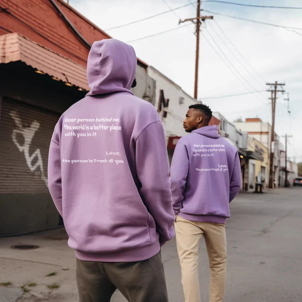 Casual Unisex Hoodie with Statement Print and Long Sleeves
