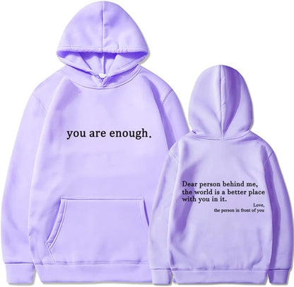 Casual Unisex Hoodie with Statement Print and Long Sleeves